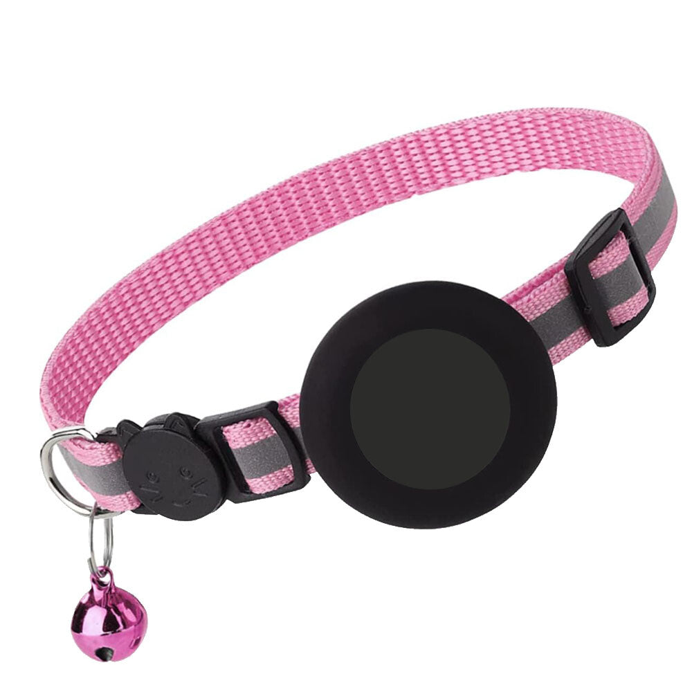 Apple AirTag Cat Collar Holder, Includes Bell