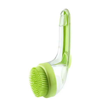 2026 Dual-Function Pet Bathing and Grooming Deshedding Brush with Integrated Soap Dispenser, 8In×3In×4In, Gentle Massage Tool for Dogs and Cats, Enhances Coat Care and Bathing Experience, Promotes Blood Circulation