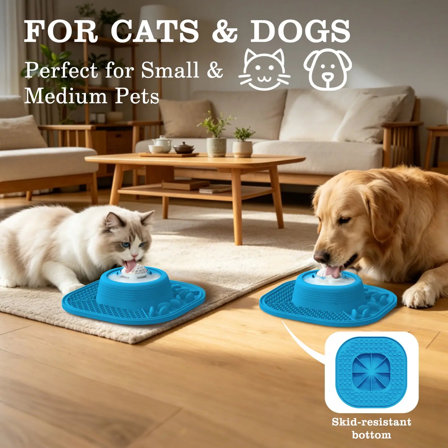 Pawlove Anti-Slip Dog Slow Feeder Bowl with Ball-In Design, 3/4 Cup Capacity, Dishwasher Safe for Liquid Treats, Reduces Mess and Spills, Ideal for Anxiety Relief and Post-Op Use