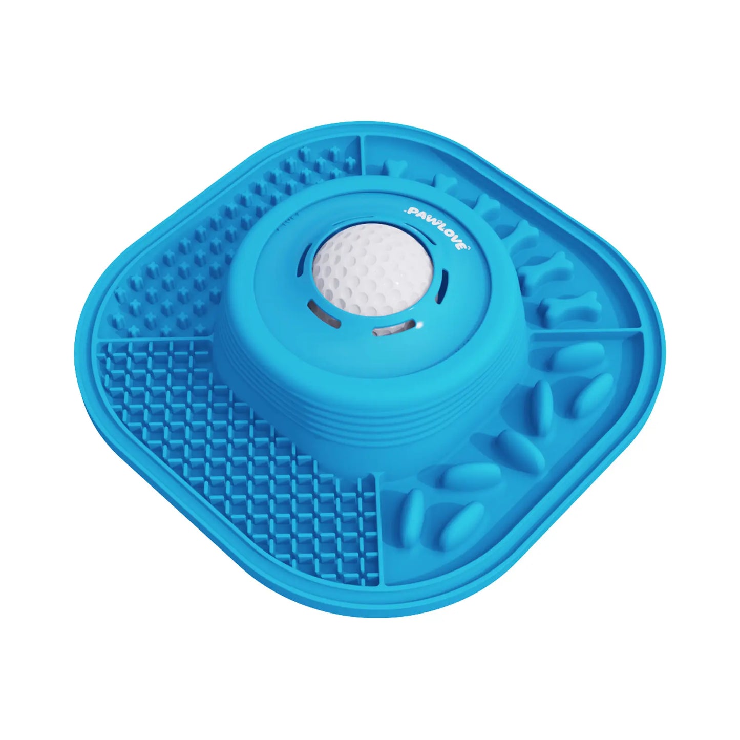 Pawlove Anti-Slip Dog Slow Feeder Bowl with Ball-In Design, 3/4 Cup Capacity, Dishwasher Safe for Liquid Treats, Reduces Mess and Spills, Ideal for Anxiety Relief and Post-Op Use