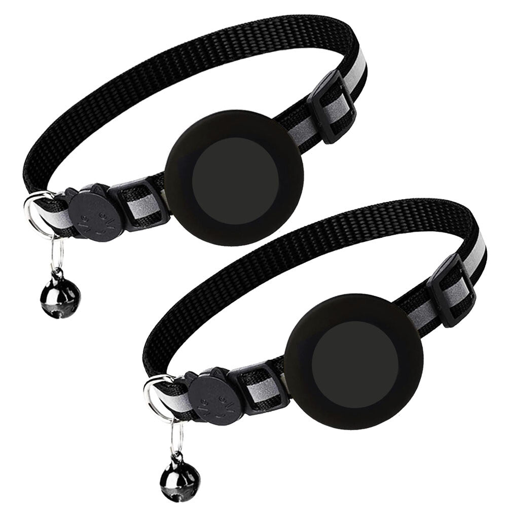 Apple AirTag Cat Collar Holder, Includes Bell