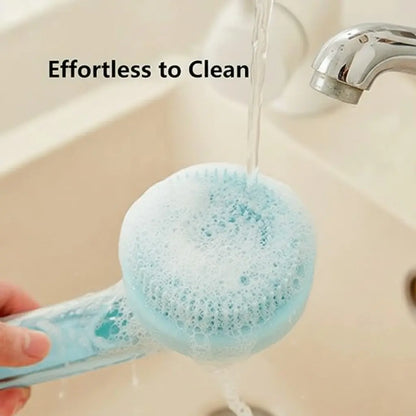 2026 Dual-Function Pet Bathing and Grooming Deshedding Brush with Integrated Soap Dispenser, 8In×3In×4In, Gentle Massage Tool for Dogs and Cats, Enhances Coat Care and Bathing Experience, Promotes Blood Circulation
