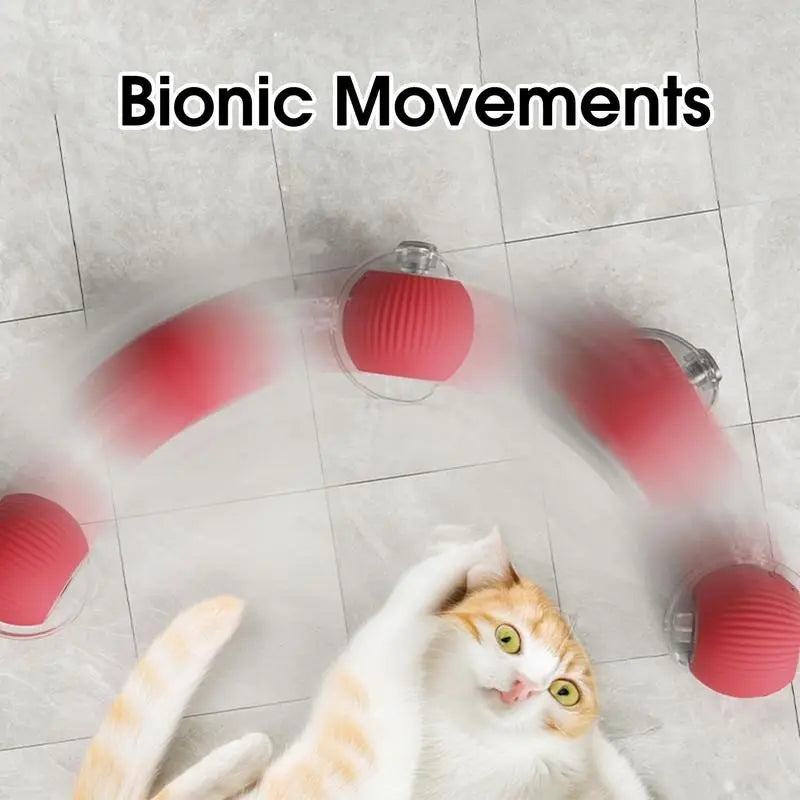 Interactive Electric Cat Toy with Rope - Automatic Rolling Ball for Kittens and Dogs, Ideal Pet Accessory Gift